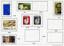 7 Timbres Du Canada - Gebraucht