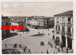 CROTONE - PIAZZA PITAGORA F/GRANDE  VIAGGIATA 1963  ANIMAZIONE - Crotone