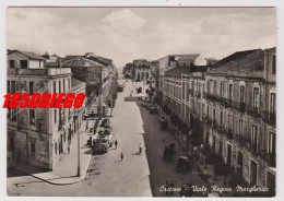 CROTONE - VIALE REGINA MARGHERITA  F/GRANDE  VIAGGIATA 1956  ANIMAZIONE - Crotone