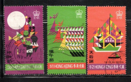 HONG KONG Scott # 306-8 Used - Dragon Boat Festival - Used Stamps