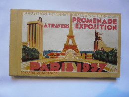 PETIT ALBUM DE 20 CARTES - EXPOSITION INTERNATIONALE ARTS ET TECHNIQUES - PARIS 1937 - Ausstellungen