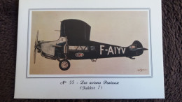 CPM AVION LES AVIONS POSTAUX FOKKER 7 MONOMOTEUR AEROPOSTALE LIGNE EUROPE CENTRALE POSTE AERIENNE CERS N° 55 - 1914-1918: 1ère Guerre