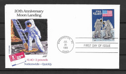 Vereinigte Staaten USA 1989 Raumfahrt Mi.Nr. 2046 Gestempelt Auf FDC - 1981-1990