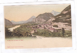 CPA :  14 X 9  -  St-Maurice  Et  Dent  Du  Midi - Saint-Maurice