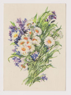 Soviet Union USSR Russia UdSSR URSS 1956 Postal Stationery Card PSC, Entier, Flowers By V. CHVOSTENKO (58756) - 1950-59