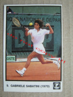 Tennis / 9. GABRIELE SABATINI ( 1970 ) - Old Unused Sticker MUFLON, PLIVA, Yugoslav Chewing Gum, RARE - Other & Unclassified
