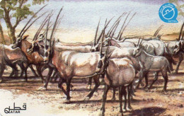 QATAR - AUTELCA - PICTORIAL ISSUE - PAINTING - ANIMAL - ORYX - Qatar