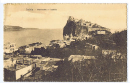 ISCHIA ( NAPOLI ) PANORAMA E CASTELLO - EDIZIONE ZEDDA - SPEDITA 1920 (18409) - Napoli (Naples)