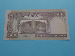 500 Five Hundred RIALS () Central Bank Of The Islamic Republic Of IRAN ( Voir / See > Scans ) UNC ! - Irán