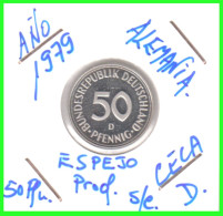 ALEMANIA -DEUTSCHLAND - GERMANY-MONEDA DE LA REPUBLICA FEDERAL DE ALEMANIA DE 50 Pfn. - DEL AÑO 1979 CECA - D - MUNICH - 50 Pfennig