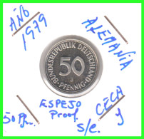 ALEMANIA -DEUTSCHLAND - GERMANY-MONEDA DE LA REPUBLICA FEDERAL DE ALEMANIA DE 50 Pfn-DEL AÑO - 1979 CECA - J - HAMBURGO - 50 Pfennig