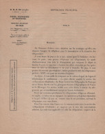 Postes Et Telegraphes - Service Des Telegrammes Telephones - Conseils Et Instructions Telegrammes NUIT - Telegramas Y Teléfonos