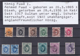 ÄGYPTEN - EGYPT - EGYPTIAN - EGITTO - REGIERENDE MONARCHIE - KÖNIG FUAD PORTRÄT 1923 - Used Stamps