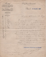 Postes Et Telegraphes - 1900 - Recommandation D Un Commis Ambulant A La Ligne Du Sud Ouest - Railway Post