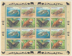UNO WIEN 248-251, Kleinbogen, Postfrisch **, Gefährdete Arten 1998 - Blokken & Velletjes