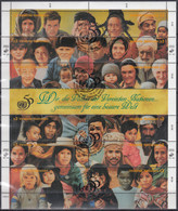 UNO WIEN  190-201, Zusammendruckbogen, Gestempelt, 50 Jahre UNO, 1995 - Blokken & Velletjes