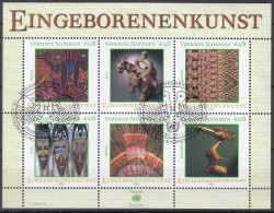UNO WIEN  Block 17, Gestempelt,  Eingeborenenkunst, 2003 - Blokken & Velletjes