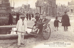 13 Marseille Exposition Coloniale 1922 La Promenade En Pousse Pousse - Kolonialausstellungen 1906 - 1922