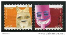 Masques (deux Timbres) - Gebruikt