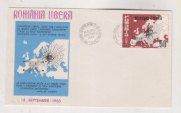 ROMANIA  1963  EXILE EUROPA  Cover - Brieven En Documenten