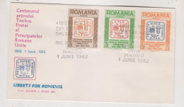 ROMANIA  1962  EXILE   Cover - Cartas & Documentos