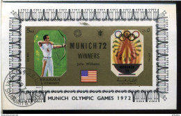 1 Bloc Oblitéré (Jeux Olympiques Munich 1972) - Sharjah