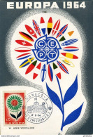 2 Cartes 1er Jour D'émission - FDC  De Monaco Année 1964 - FDC