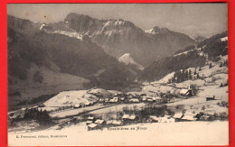 ZXA-21  Rossinières En Hiver.  Circulé 1911. Perrenoud Et Jullien 5793  - Rossinière