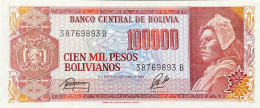 Bolivia 100.000 Pesos Bolivianos, P-171 (5.6.1984) - UNC - Bolivia