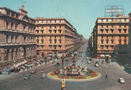 CARTOLINA  NAPOLI,CAMPANIA-PIAZZA DELLA BORSA-STORIA,MEMORIA,CULTURA,RELIGIONE,BOLLO STACCATO,VIAGGIATA 1961 - Napoli (Naples)