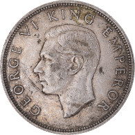 Monnaie, Nouvelle-Zélande, George VI, Centenaire, 1/2 Crown, 1940, Royal Mint - New Zealand