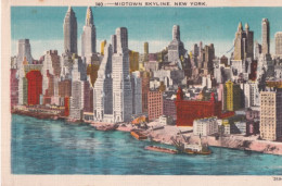 Midtown Skyline - New York - Formato Piccolo Non Viaggiata – FE390 - Other Monuments & Buildings