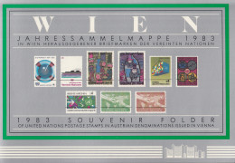 UNO WIEN  Jahressammelmappe 1983, Postfrisch **, 29-37 - Brieven En Documenten