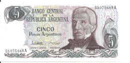 ARGENTINE 5 PESOS ARGENTINOS ND1983-84 UNC P 312 - Argentina