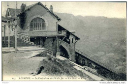 Le Funiculaire Du Pic Du Jer - Gare D'arrivée  ( CPA ) - Funiculaires