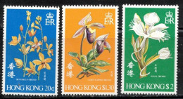 HONG KONG Scott # 342-4 MNH - Flowers - Neufs