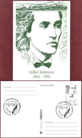 Moldova 2020 FDC "170th Anniversary Of Mihai Eminescu (1850-1889)" Prepaid Postcard (PPC) Quality:100% - Moldova