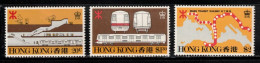 HONG KONG Scott # 358-60 MNH - Hong Kong Railway - Nuevos