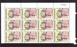Cyprus 1980  - 125 Mils Stamp Centenary Block 12 MNH - Nuovi