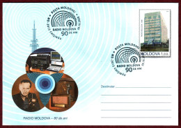 Moldova 2020 "90th Anniversary Radio Of Moldova" Special Cancellation Prepaid Envelope Quality:100% - Moldova