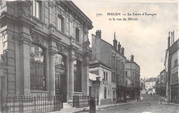 FRANCE - Melun - La Caisse D'epargne Et La Rue Du Miroir - Carte Postale Ancienne - - Melun