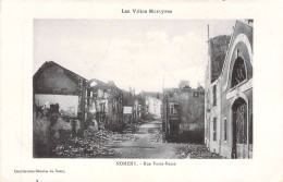 FRANCE - Nomeny - Rue Porte Basse - Les Villes Martyres - Carte Postale Ancienne - - Nomeny