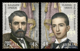 Serbia 2023 Mih. 1188/89 Rulers Of Serbia Mihailo Obrenovic And Petar II Karadordevic MNH ** - Serbia
