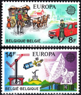 BELGIUM 1979 EUROPA: Postal History. Coach Car Space. Complete Set, MNH - 1979