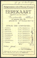 Eerekaart 1929 - Diplômes & Bulletins Scolaires