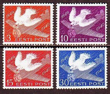 1940. Estonia.  Postage Stamp Centenary. MNH. Mi. Nr. 160-63. - Estonia