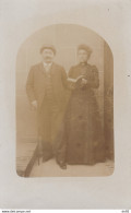 MANCHE OCTEVILLE COUPLE CARTE PHOTO - Octeville