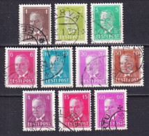 1936. Estonia. President K.Päts. Used. Mi. Nr. 113-19, 124-26 - Estonia