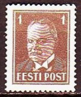 1936. Estonia. President K.Päts. 1 S. MNH. Mi. Nr. 113 - Estonia