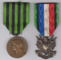 2 Médailles Guerre 1870 - 1871 - Ante 1871